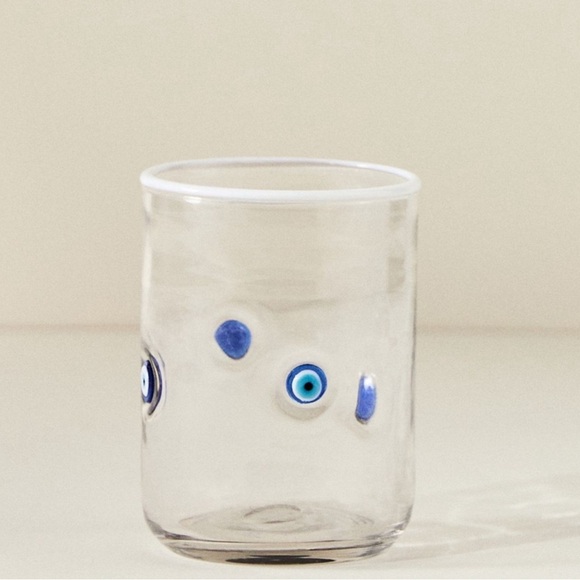 Anthropologie Evil Eye Icon Juice Glass BNIB - Picture 1 of 3